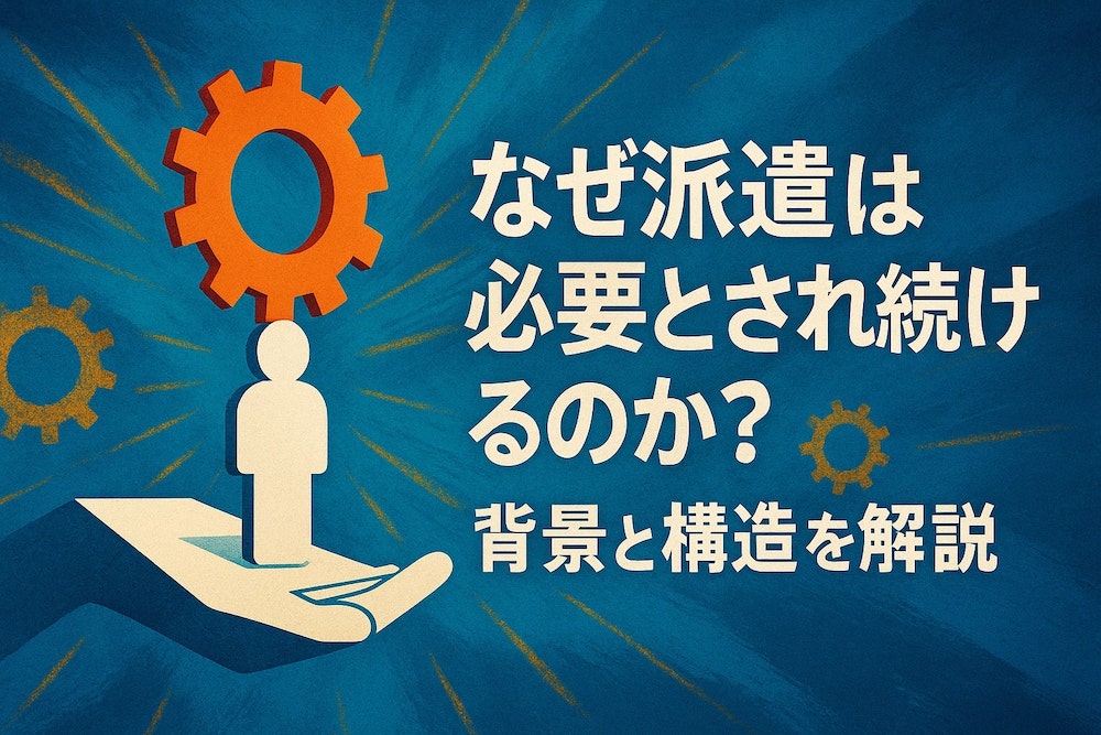 なぜ派遣は必要とされ続けるのか？背景と構造を解説